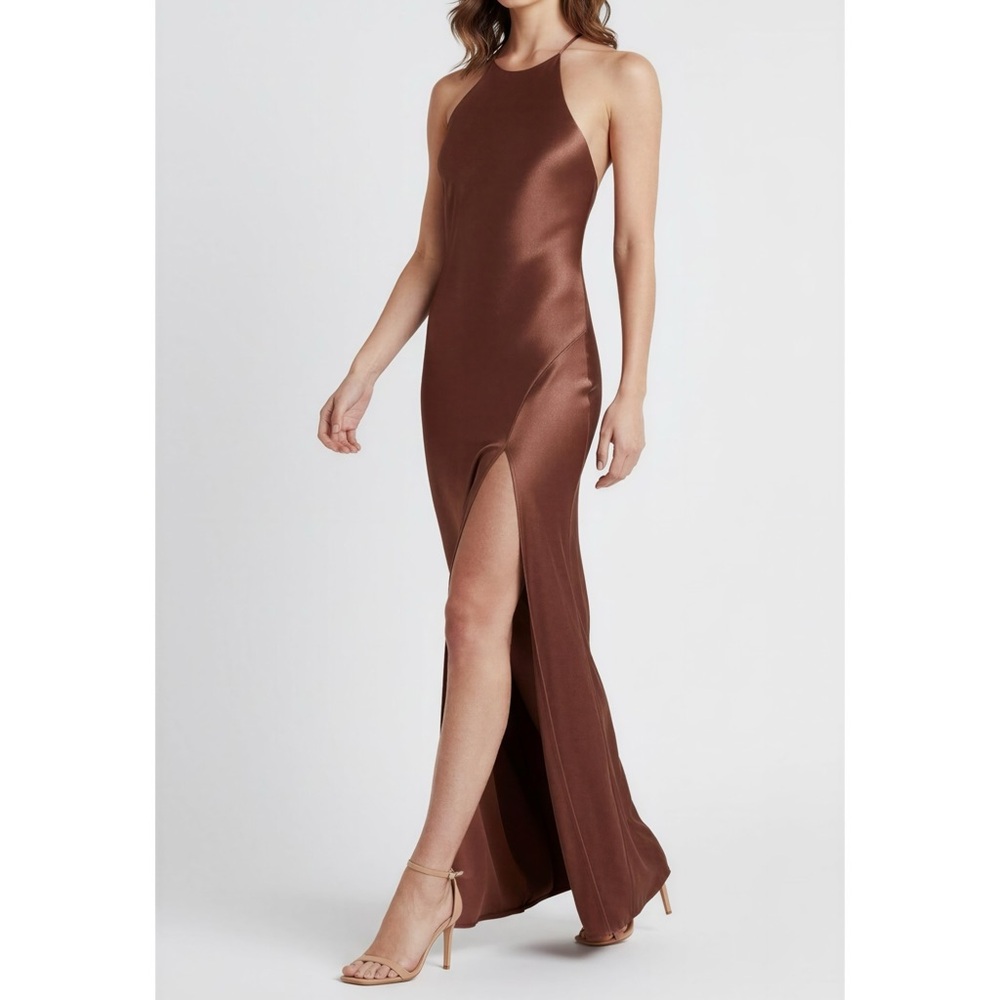 BEC & BRIDGE Annika Maxi Dress, Chocolate, 4 (US) - Picture 3 of 13